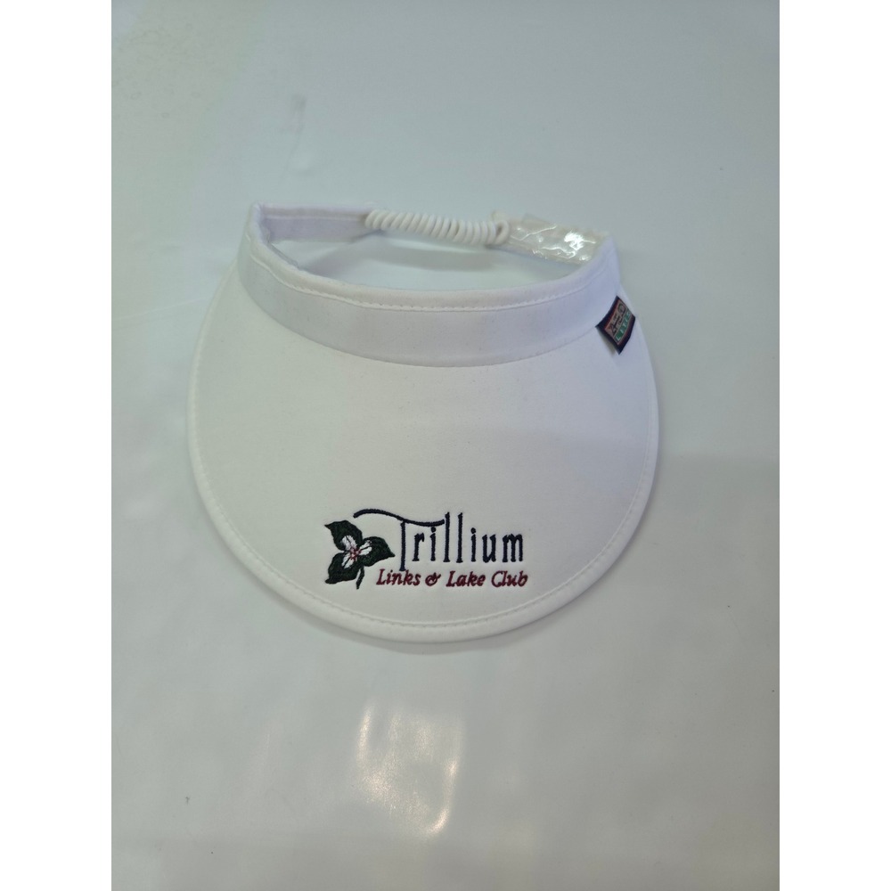 Ahead Lites Visor‎ Womens OS White Trillium Links & Lake Club No Headache Golf